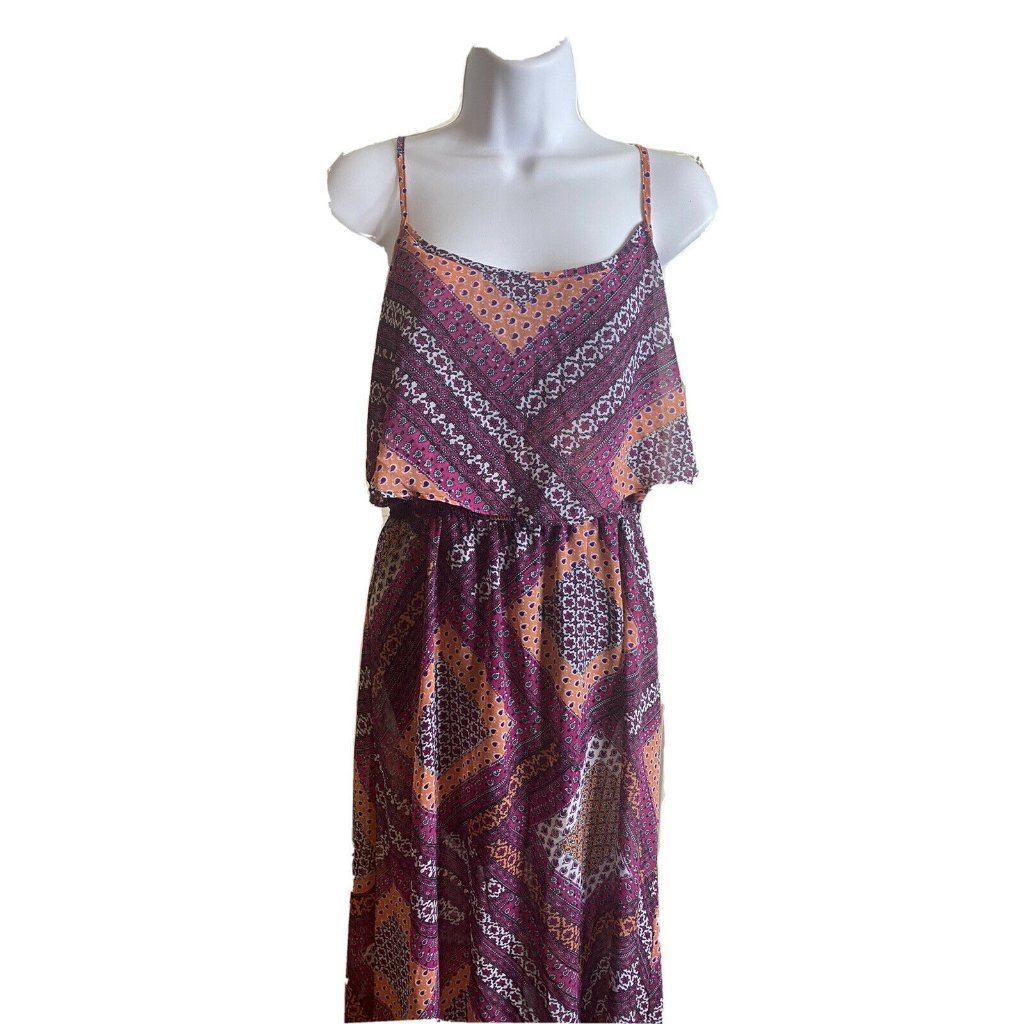Speechless Size M Patchwork Multi Colored Spaghett